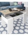 Mesa de Centro Elevable de Melamina y Metal