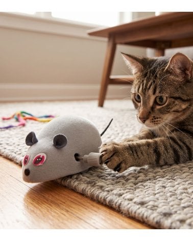 Juguete de Ratón Giratorio para Gato de Poliestileno