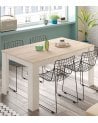 Mesa de Comedor Kendra Bicolor Extensible de Melamina