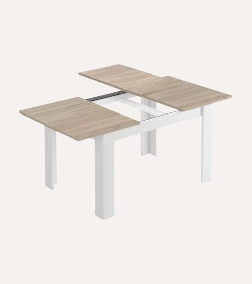Mesa de Comedor Kendra Bicolor Extensible de Melamina