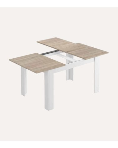 Mesa de Comedor Kendra Bicolor Extensible de Melamina