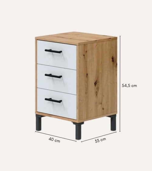 Cabecero con 2 Mesillas Velvet de Melamina