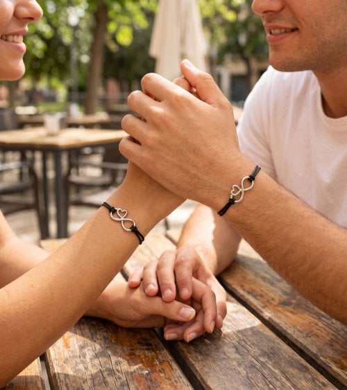 Pulsera de la Amistad Infinita de Metal