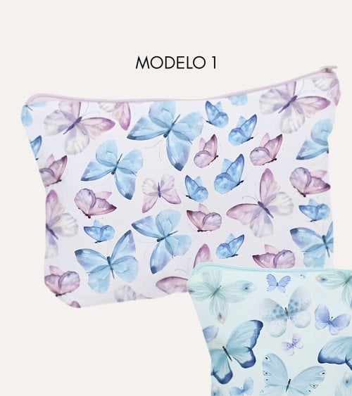 Neceser con Mariposas de Algodón