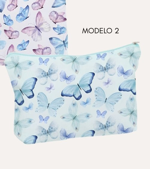 Neceser con Mariposas de Algodón