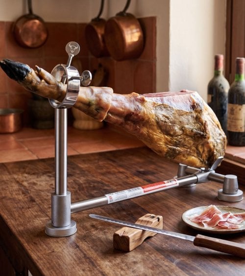 Jamonero con Succión de Acero Inoxdidable