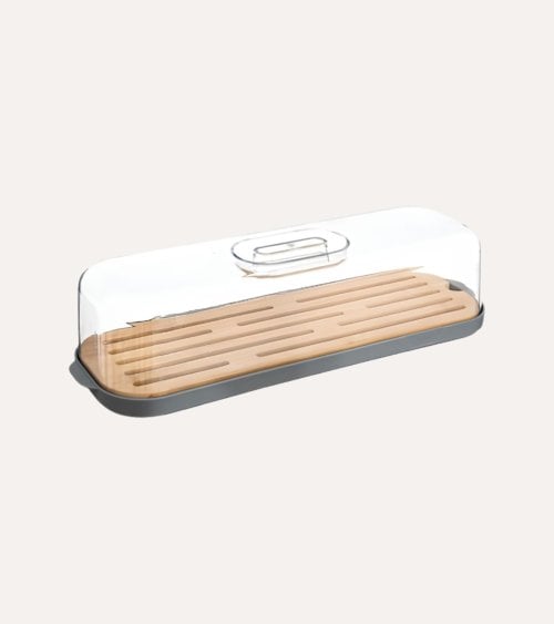 Panera con Tapa Transparente y Base de Corte de Poliestireno