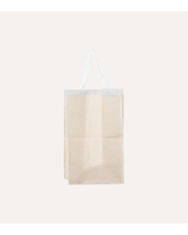 Cesto para Ropa de Bambú con Tapa y Bolsa de Tela
