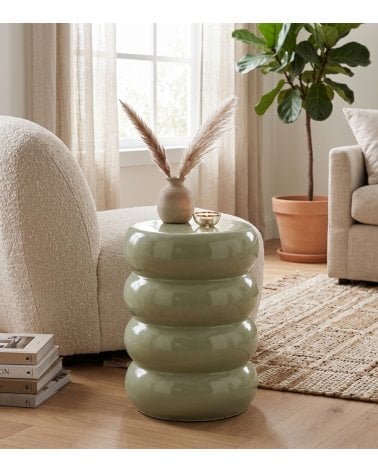 Mesa Auxiliar Bubbles de Fibra de Vidrio