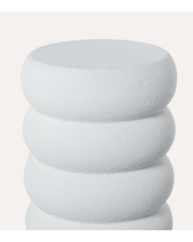 Mesa Auxiliar Bubbles Estilo Cemento de Fibra de Vidrio