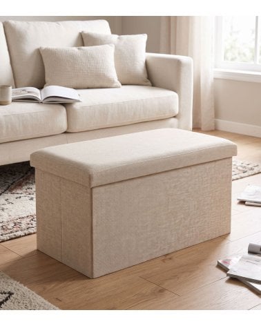 Puff Ottoman Rectangular de Poliéster