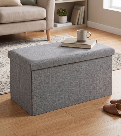 Puff Ottoman Rectangular de Poliéster