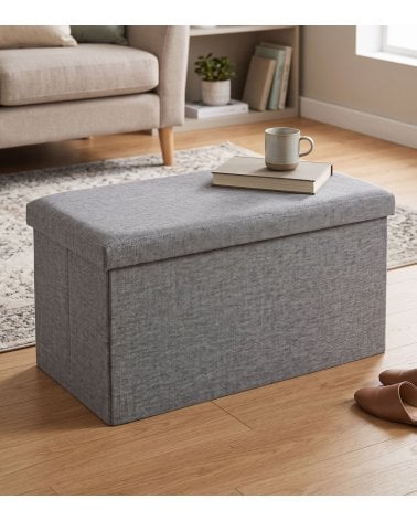 Puff Ottoman Rectangular de Poliéster