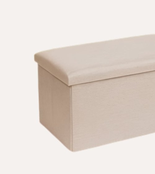 Puff Ottoman Rectangular de Poliéster