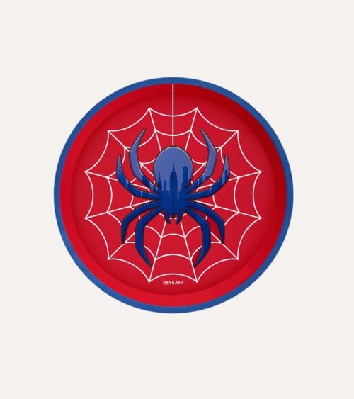 Set de 6 Platos Spider Redondos de Cartón
