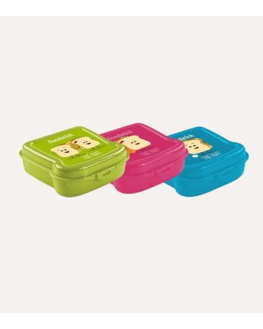 Sandwichera infantil Cuadrada de Plástico