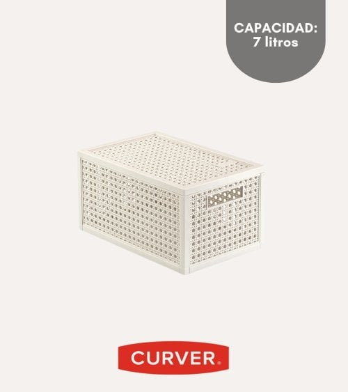 Cesta Kaya con Tapa de Plástico
