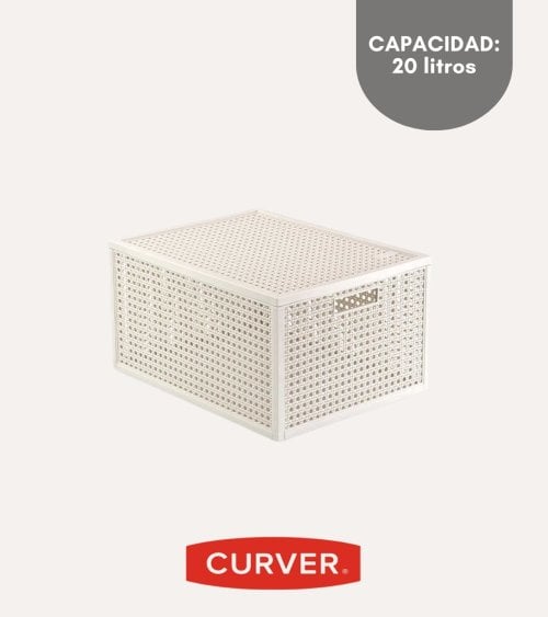 Cesta Kaya con Tapa de Plástico