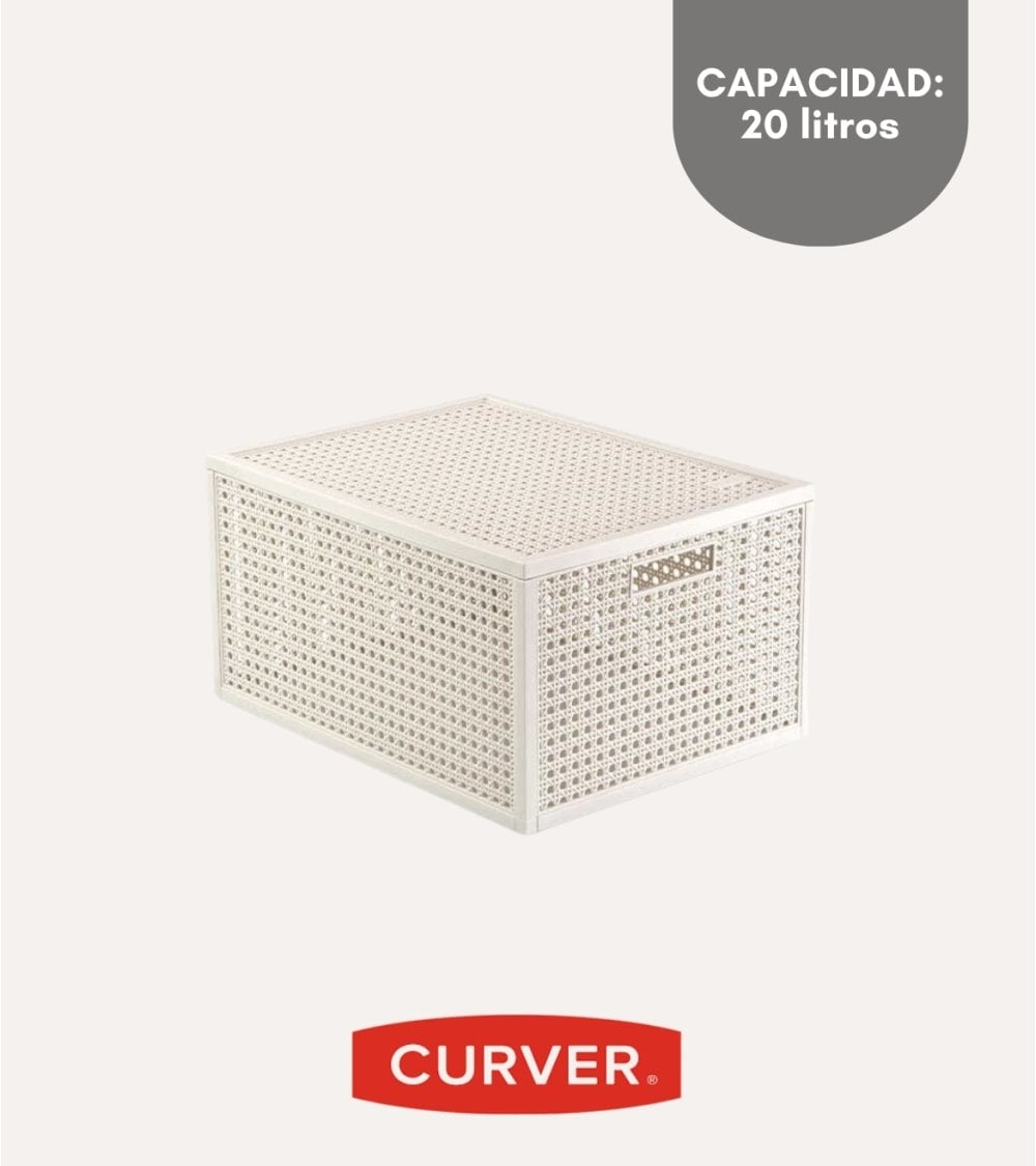 Cesta Kaya con Tapa de Plástico