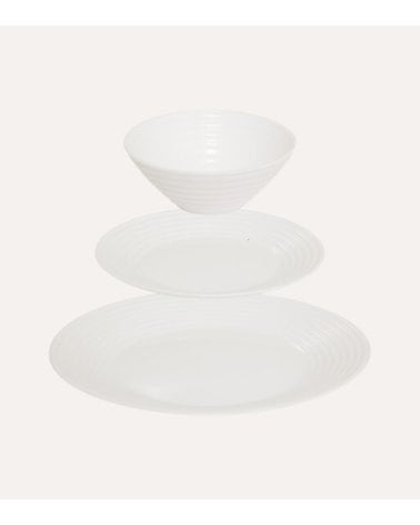 Vajilla de 12 piezas Heloise de Vidrio