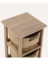 Mueble Cajonero con 4 Cestas de Algodón y Madera