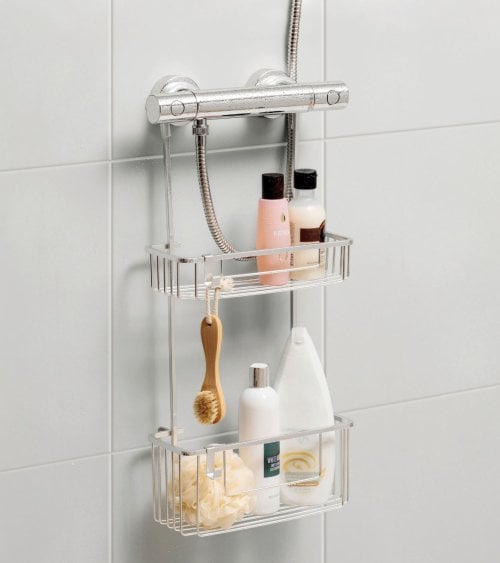 Estante de Aluminio para Ducha de 2 Niveles