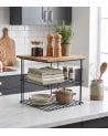 Estante Organizador para Cocina de Hierro y Madera
