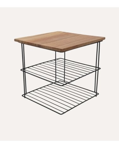 Estante Organizador para Cocina de Hierro y Madera