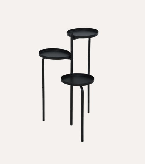 Soporte de Plantas para 3 Macetas de Hierro