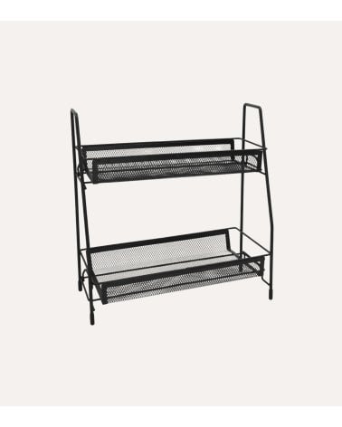 Estante Organizador con 2 Niveles para Cocina de Hierro
