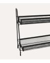 Estante Organizador con 2 Niveles para Cocina de Hierro