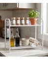 Estante Organizador para Cocina con 2 Niveles de Metal