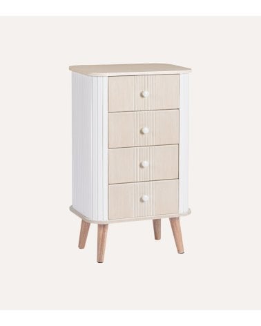 Cómoda Vesly con 4 Cajones de MDF