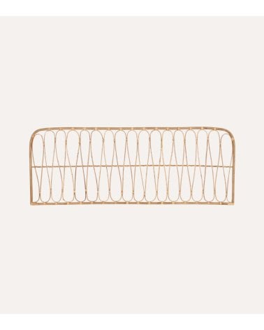 Cabecero Rectangular de Bambú y Ratán