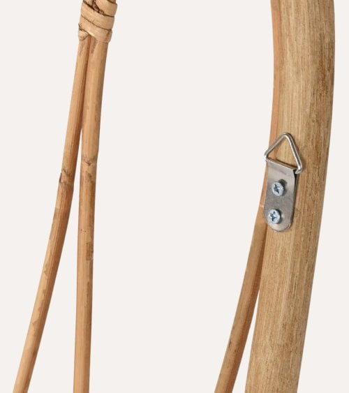 Cabecero Rectangular de Bambú y Ratán