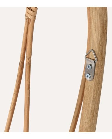 Cabecero Rectangular de Bambú y Ratán