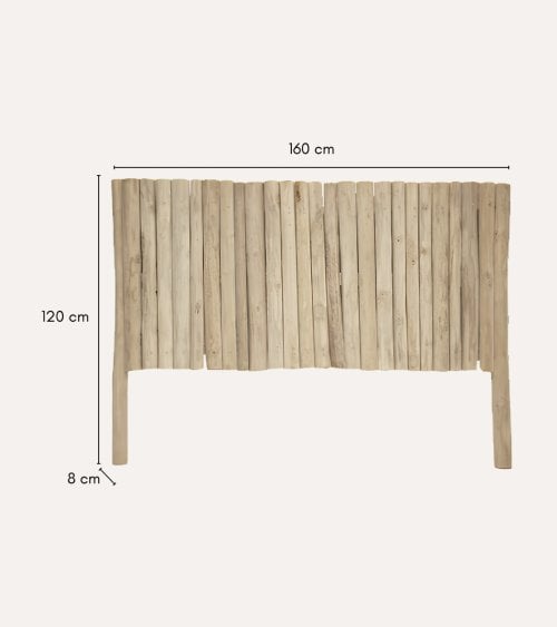 Cabecero Jayden de Madera de Teca