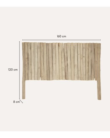 Cabecero Jayden de Madera de Teca