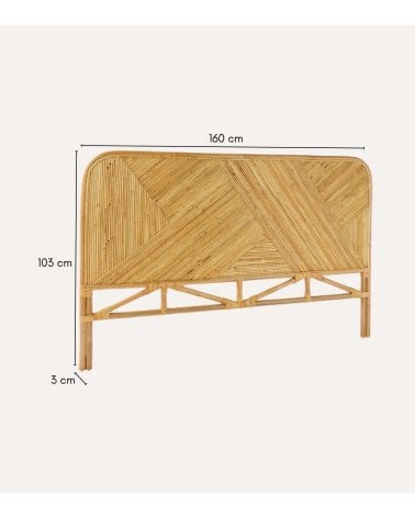 Cabecero Tanae Rectangular de Ratán