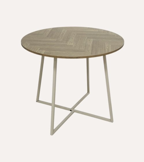 Mesa Auxiliar Mixo de Hierro y MDF