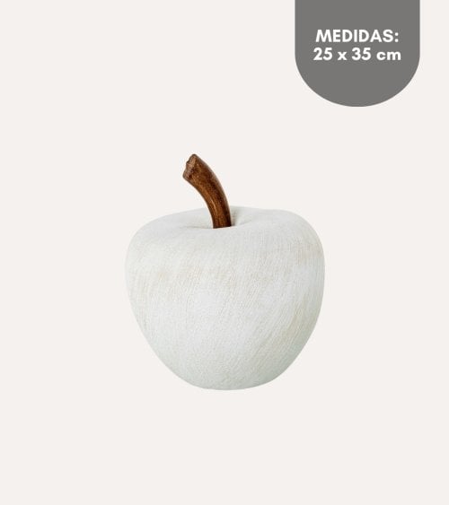 Figura Decorativa Manzana de Cerámica