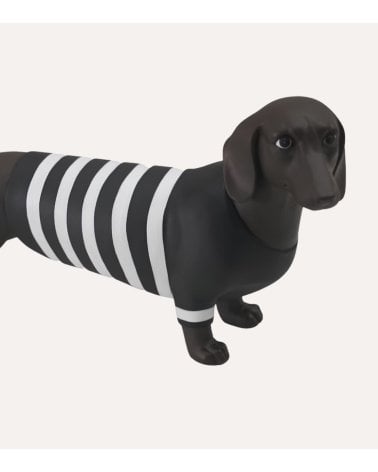 Figura Decorativa Perro Salchicha de Resina