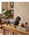 Figura Decorativa Perro Salchicha de Resina