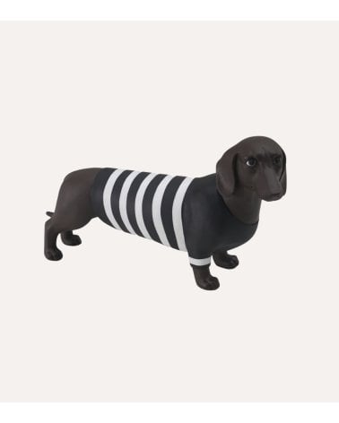 Figura Decorativa Perro Salchicha de Resina