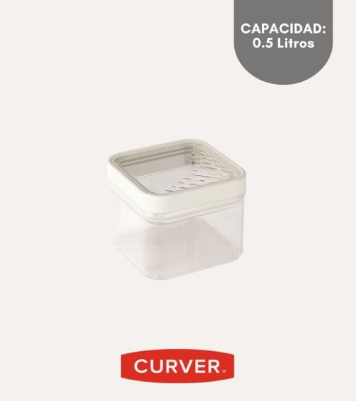 Tarro Kara Hermético Transparente de Plástico