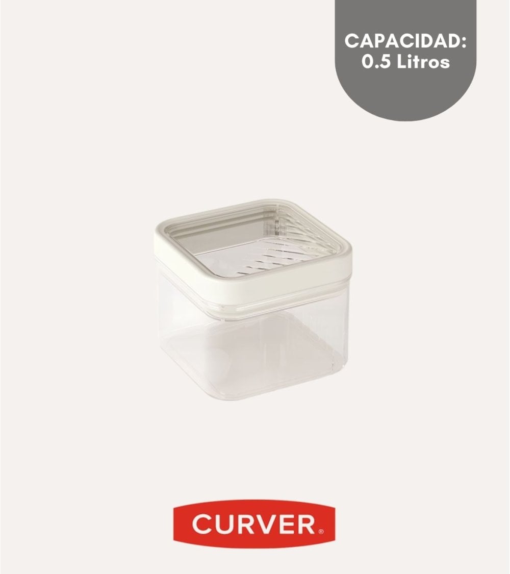 Tarro Kara Hermético Transparente de Plástico