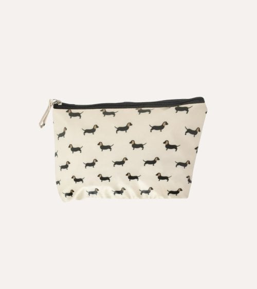 Neceser Waterproof Perro Salchicha de Algodón y Plástico