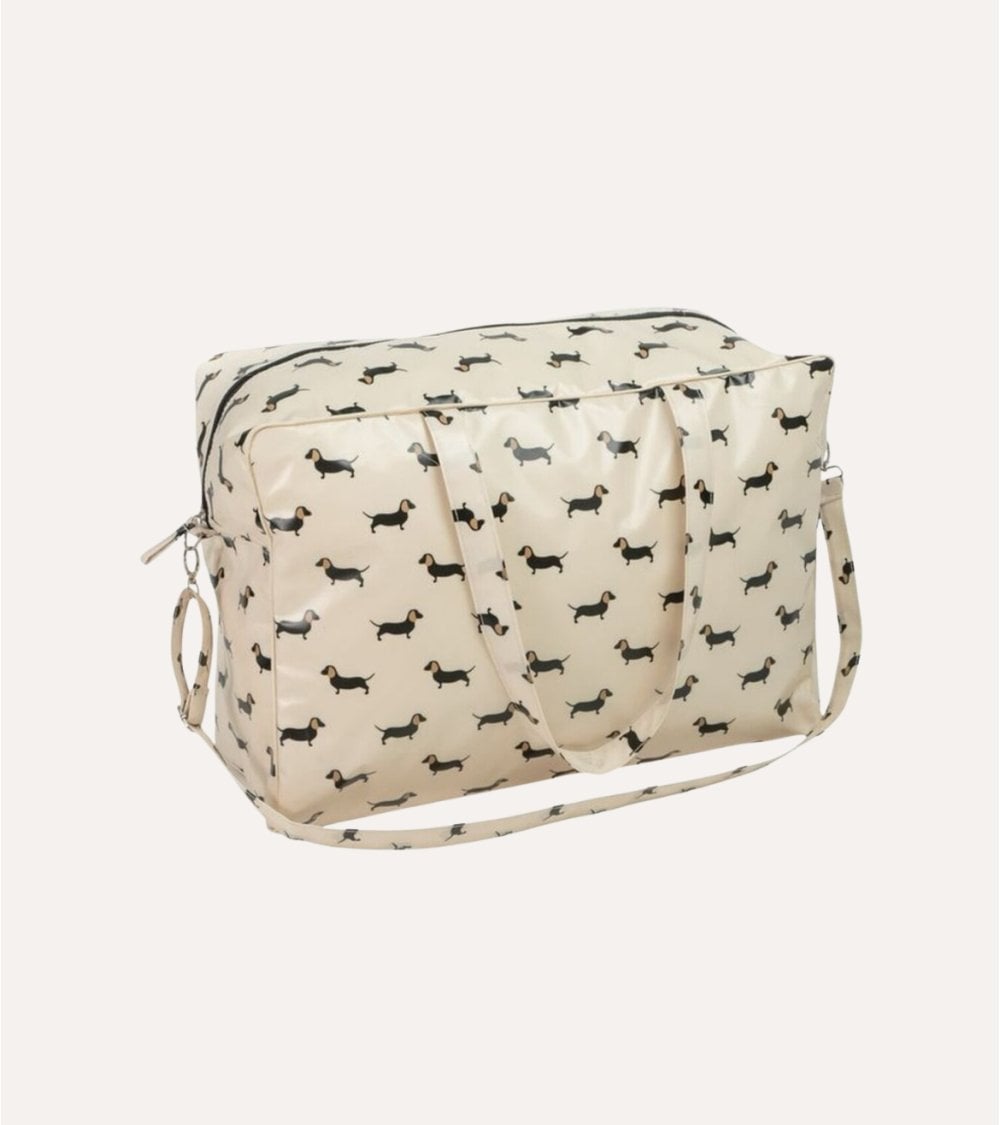 Bolsa de Viaje Waterproof Perro Salchicha de Algodón y Plástico