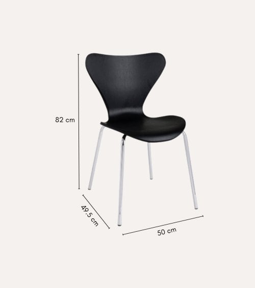 Silla de Comedor Tessa de Hierro y Plástico