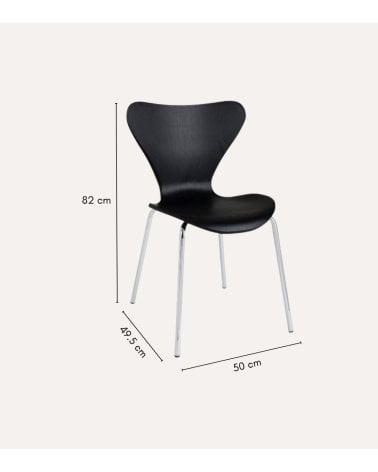 Silla de Comedor Tessa de Hierro y Plástico
